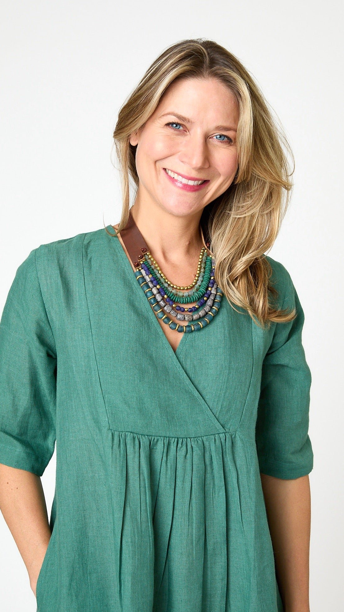 Linen Midi Dress