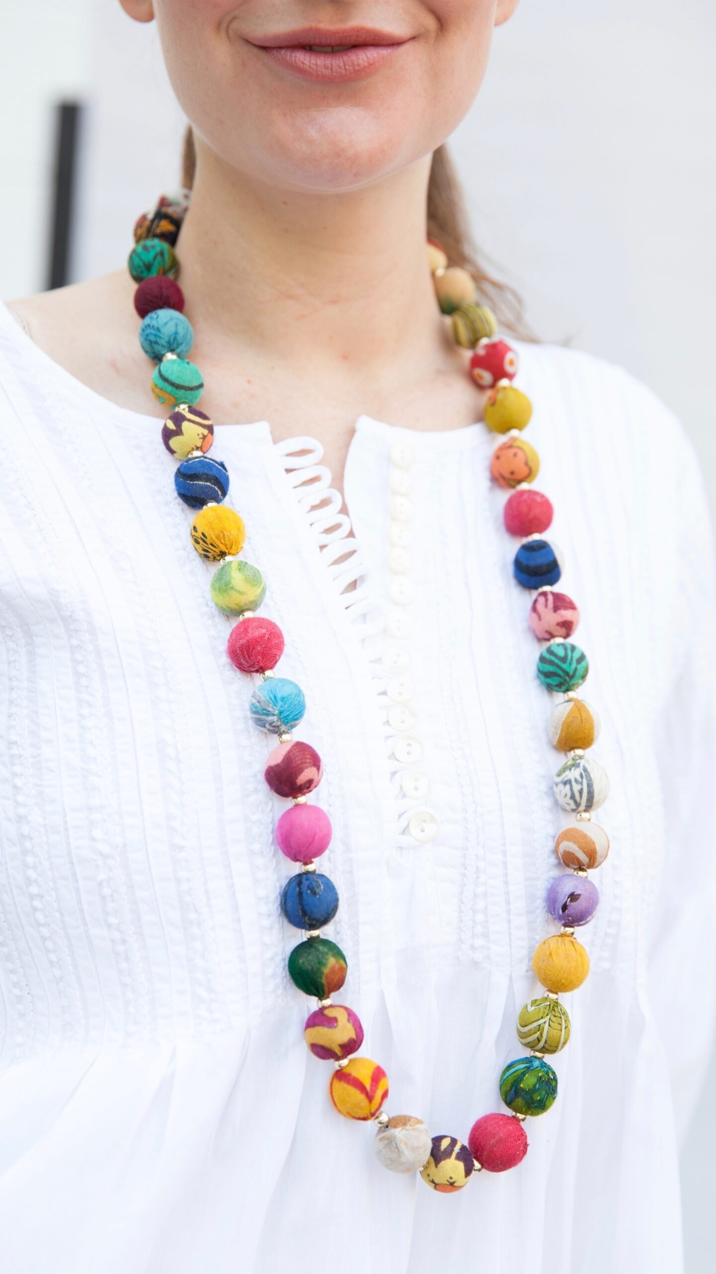 Kantha Garland Necklace