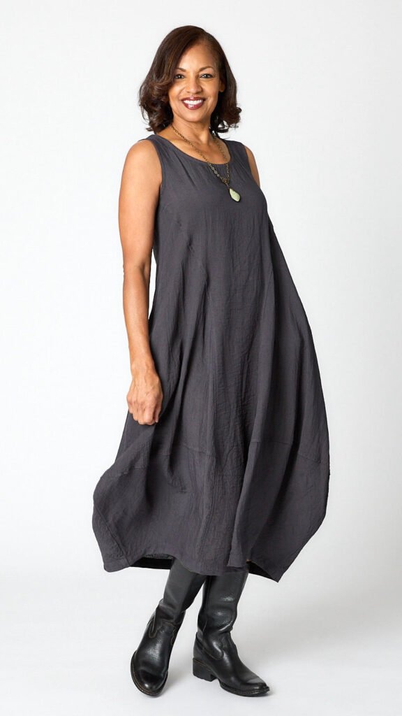 Gerties 11 Stitch Princess Dress - Black Pearl